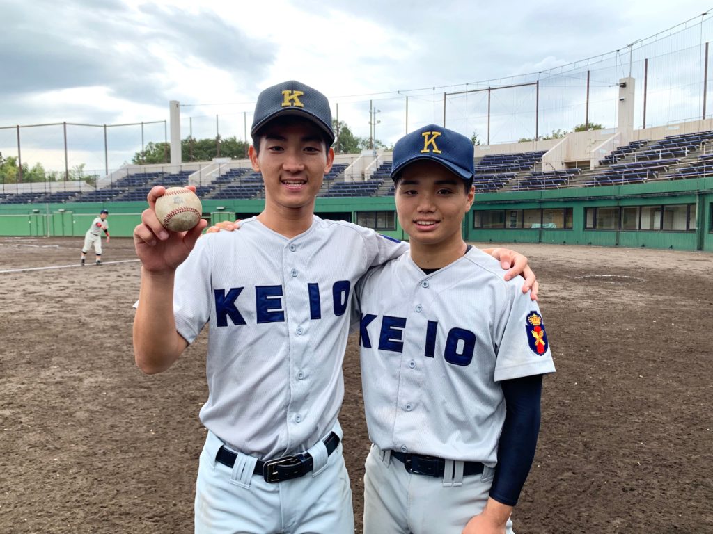 法政戦で鮮烈デビューの塾高バッテリー 小峯丈明と田中翔太の素顔に迫る試合後インタビュー 慶應 法政 1回戦 東京六大学理工系硬式野球連盟公式hp